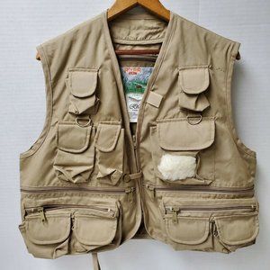 Vintage 90’s River Run Yellowstone Hunting Fishing Field Vest Size M Water Proof